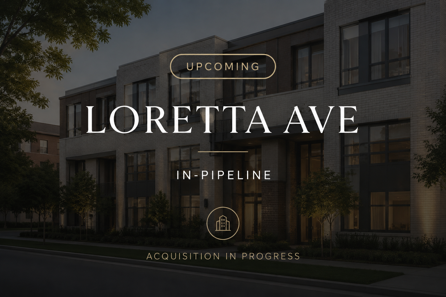 Architectural render of the Loretta Ave building